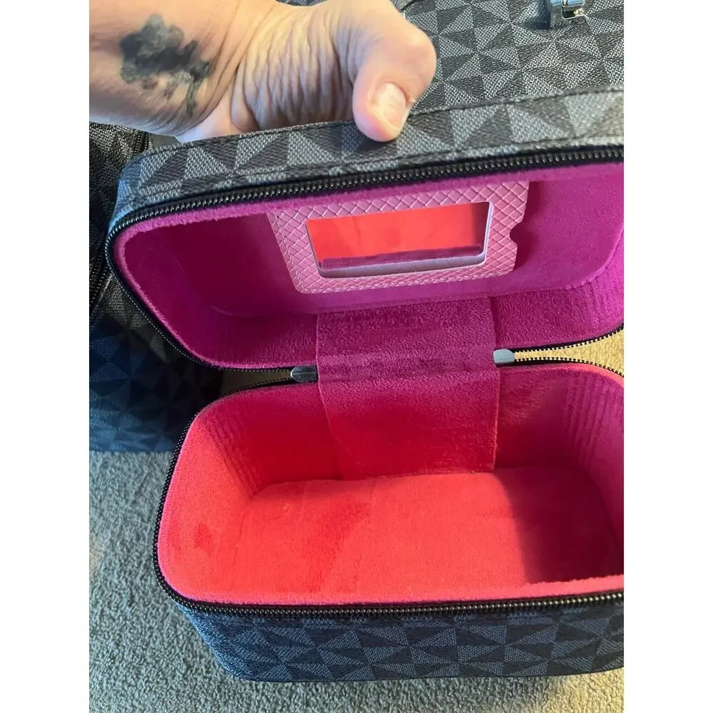 Monogram Luxury Cosmetic Bag Case Set